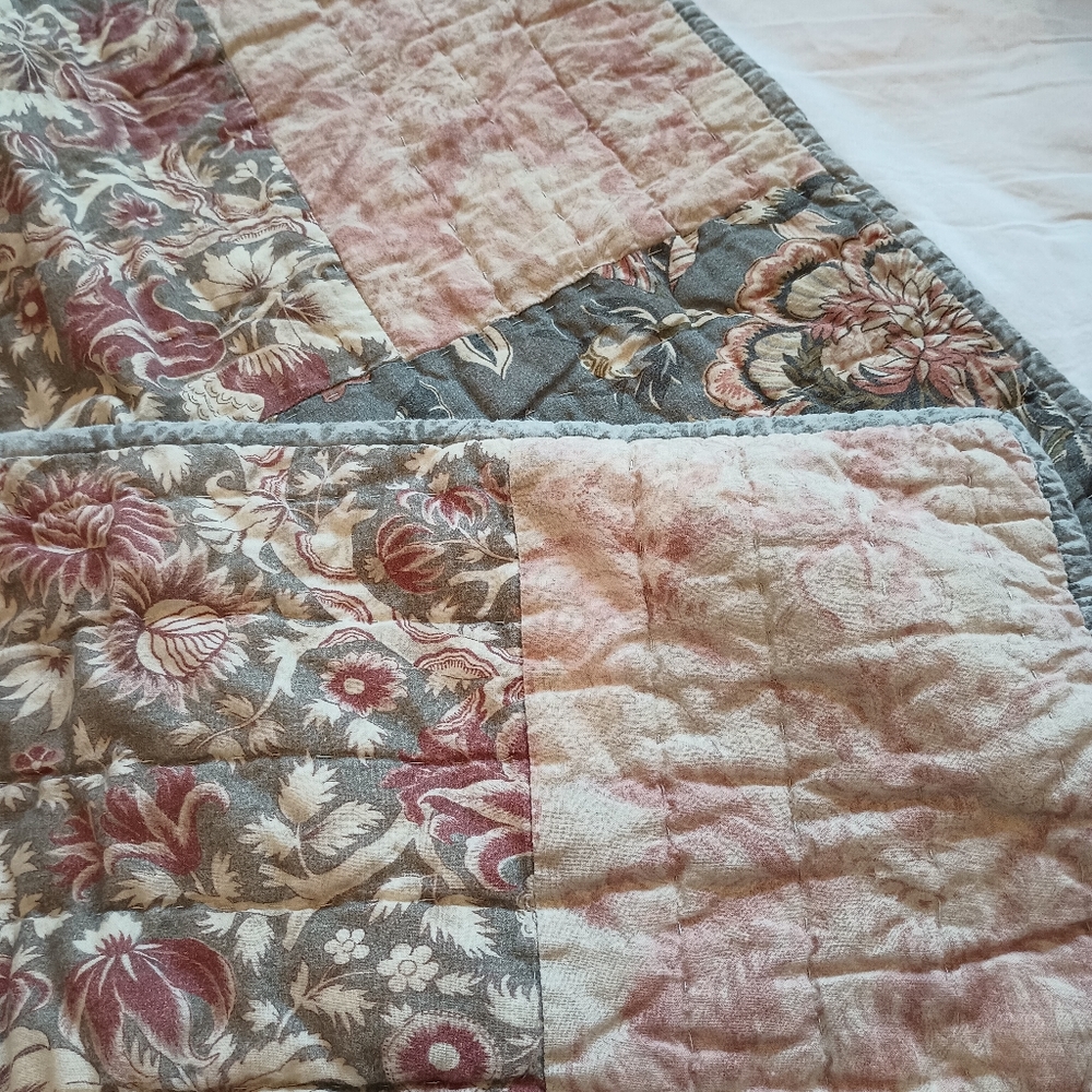 Pottery Barn King Quilted Shams (2)